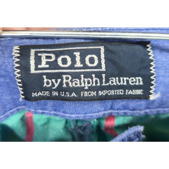 Vintage Polo Ralph Lauren Striped Shorts Mens Size 36 Pleated USA 90s Y2k - Picture 3 of 5